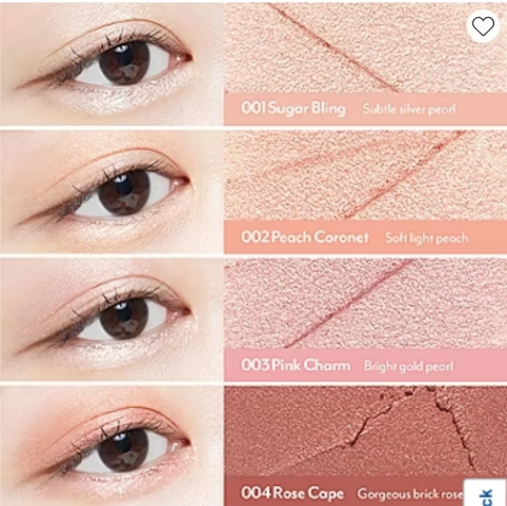 💟 New I'm Meme I'm Stick Shadow Shimmer 002 Peach Coronet